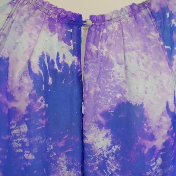 Chris Benz SS/10 Runway Purple Watercolour-Print Dress - Picture 5 of 6